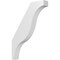 Ekena Millwork 3 1/2-in. W x 20-in. D x 28-in. H Funston Architectural Grade PVC Knee Brace BRCP035X20X28FST - alternate 1